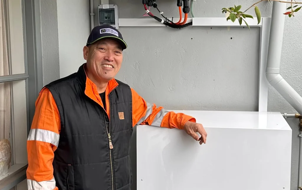 Peco&Co founder Ruben smiling at the camera for contact Peco&Co Electrical page and contact form.